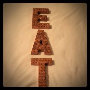 "Eat" wall decor letters